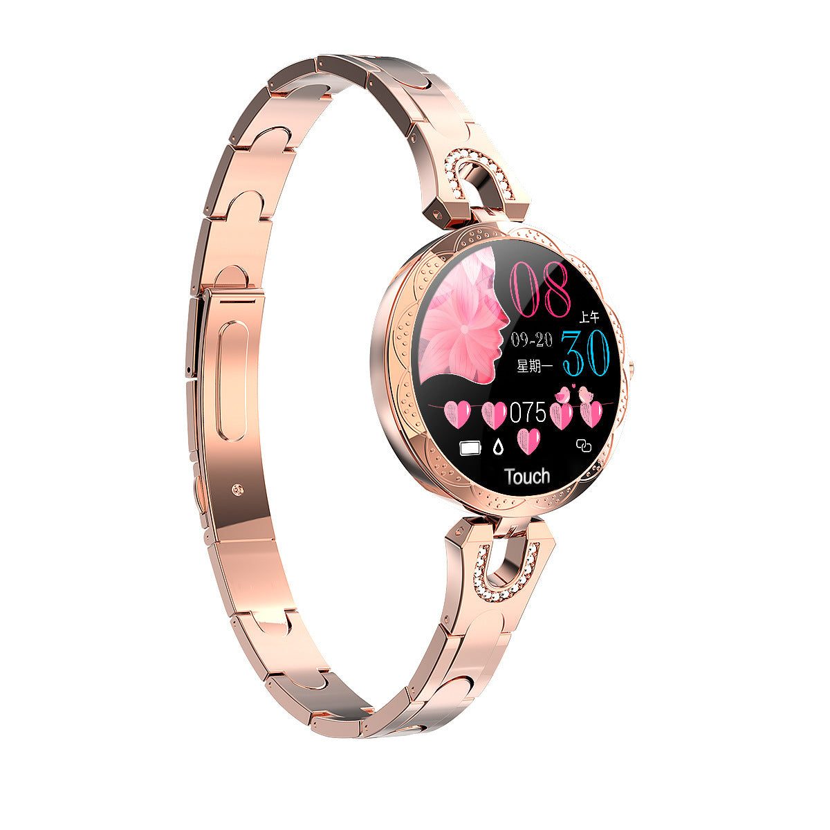 Fashion Women's Smart Watch Waterproof Wearable Device Heart Rate Monitor Sports Smartwatch for Ladies