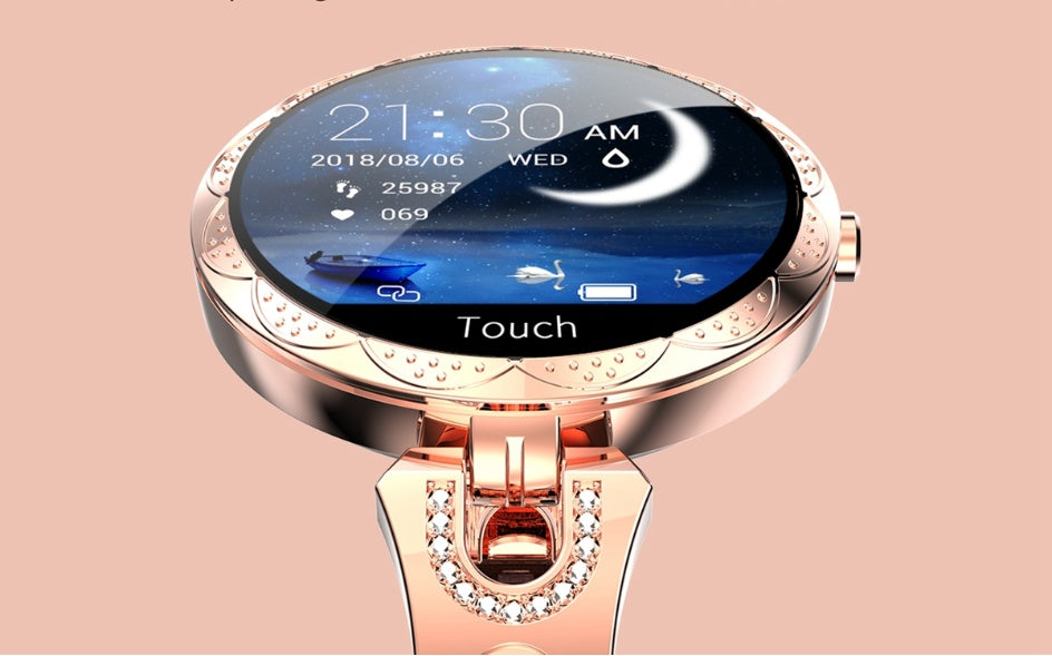 Fashion Women's Smart Watch Waterproof Wearable Device Heart Rate Monitor Sports Smartwatch for Ladies