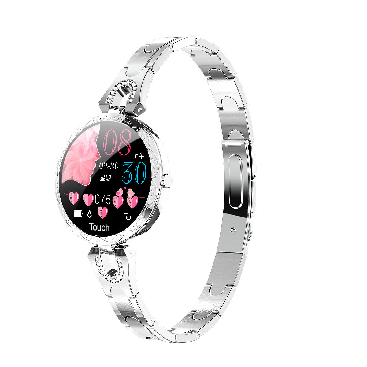 Fashion Women's Smart Watch Waterproof Wearable Device Heart Rate Monitor Sports Smartwatch for Ladies