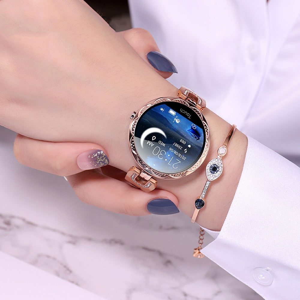 Fashion Women's Smart Watch Waterproof Wearable Device Heart Rate Monitor Sports Smartwatch for Ladies